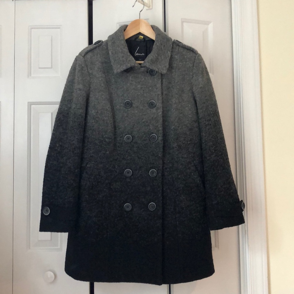Lane Bryant Ombré wool blend pea coat